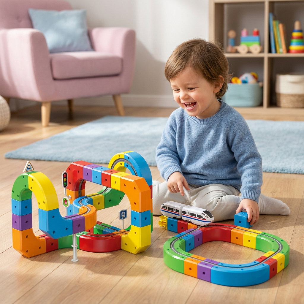 Magische Blokken Spoorbaan Spielzeug für Kinder