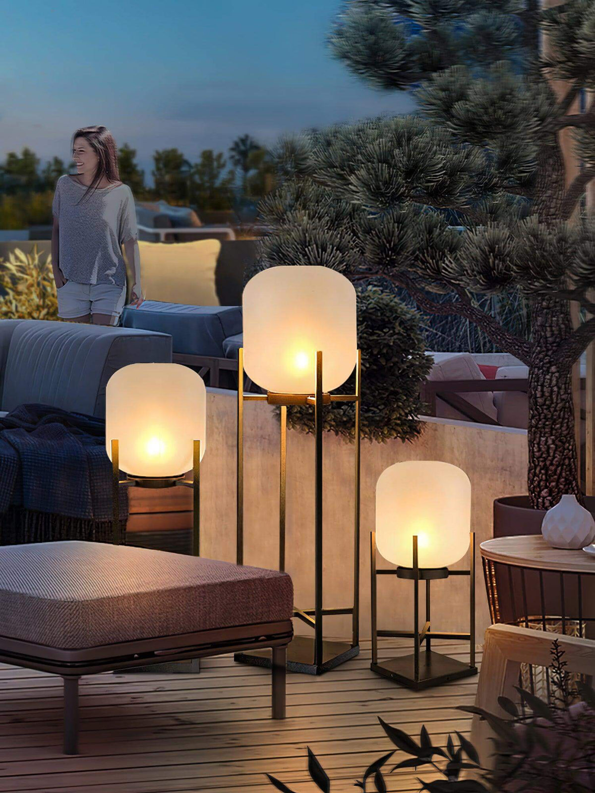 Solar Stehlampe für den Außenbereich – Nachhaltige Stimmungsbeleuchtung für Garten und Terrasse