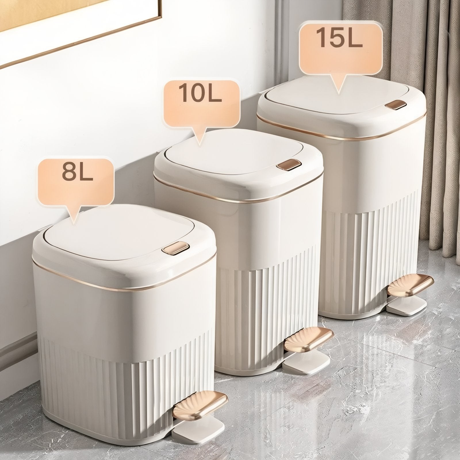 EliteBin - Pedalabfallbehälter mit elegantem Design für eine problemlose Abfallentsorgung