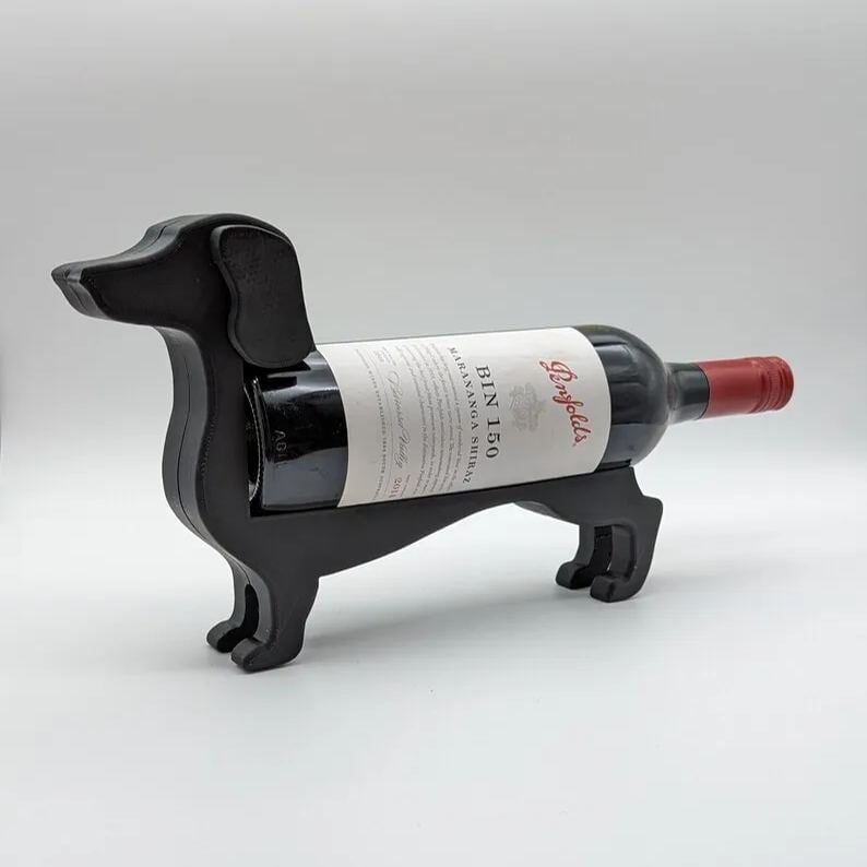 Dackel Weinflaschenhalter