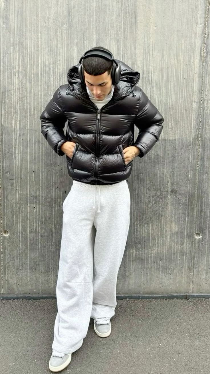 Fabian™ Herren Sherpa Gefütterte Stepp-Winterjacke