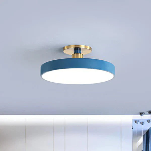 Runde Deckenleuchte im nordischen Stil, Acryl, LED, halbspiralige Deckenleuchte für das Schlafzimmer