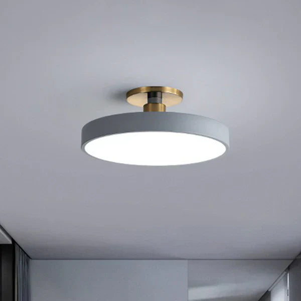 Runde Deckenleuchte im nordischen Stil, Acryl, LED, halbspiralige Deckenleuchte für das Schlafzimmer