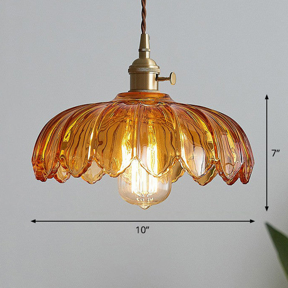 Vintage Blumen Pendelleuchte