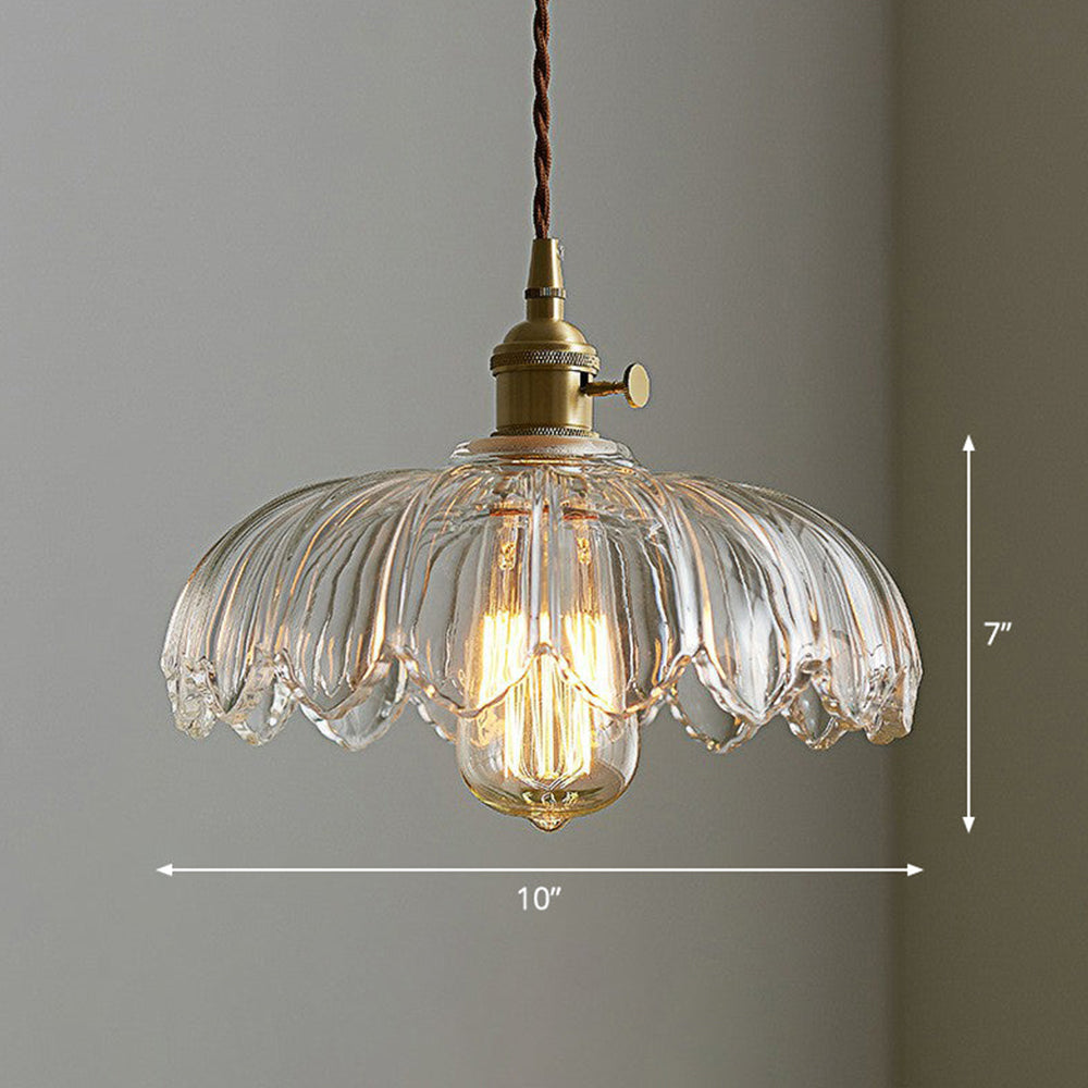 Vintage Blumen Pendelleuchte