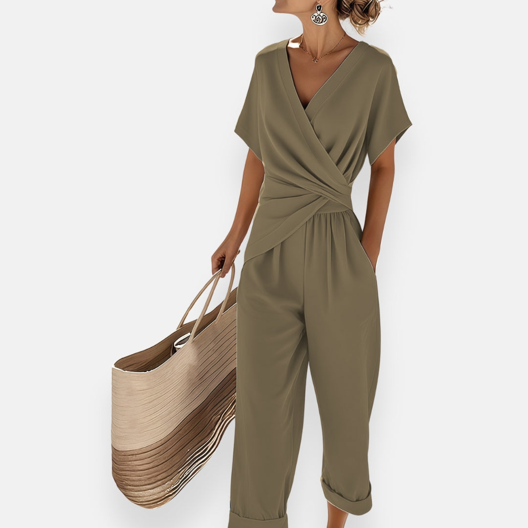 Silvane™ - Eleganter Overall mit Wickeloptik