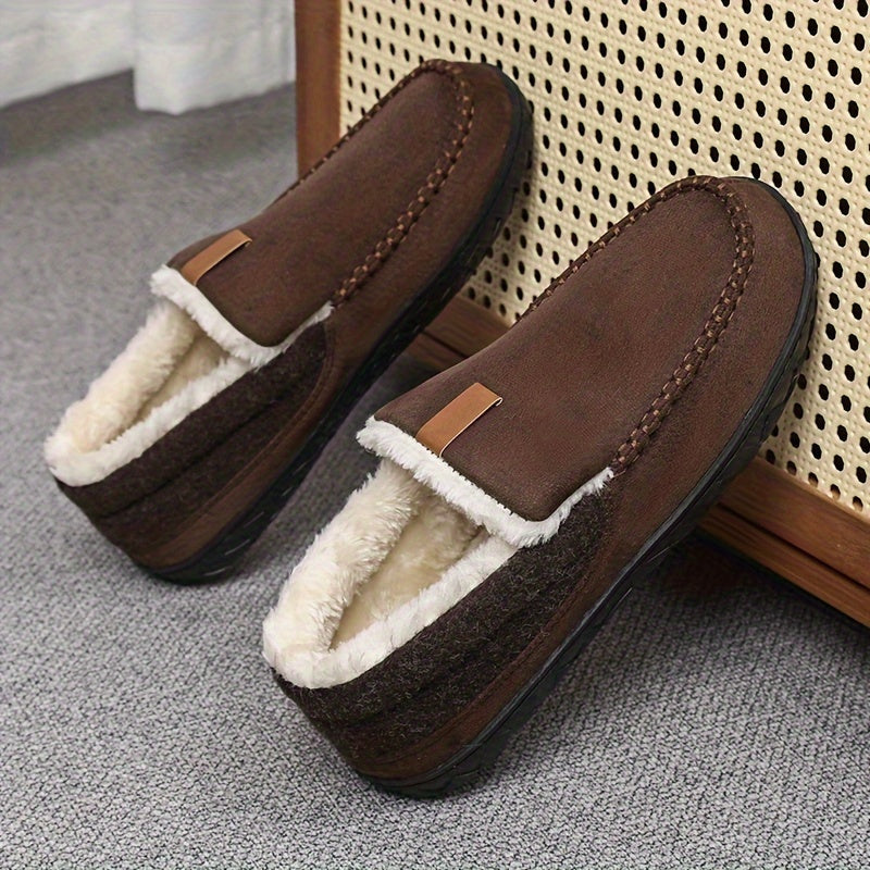 Winter Hausschuhe für Herren – Warme Schaffell Slipper für Zuhause