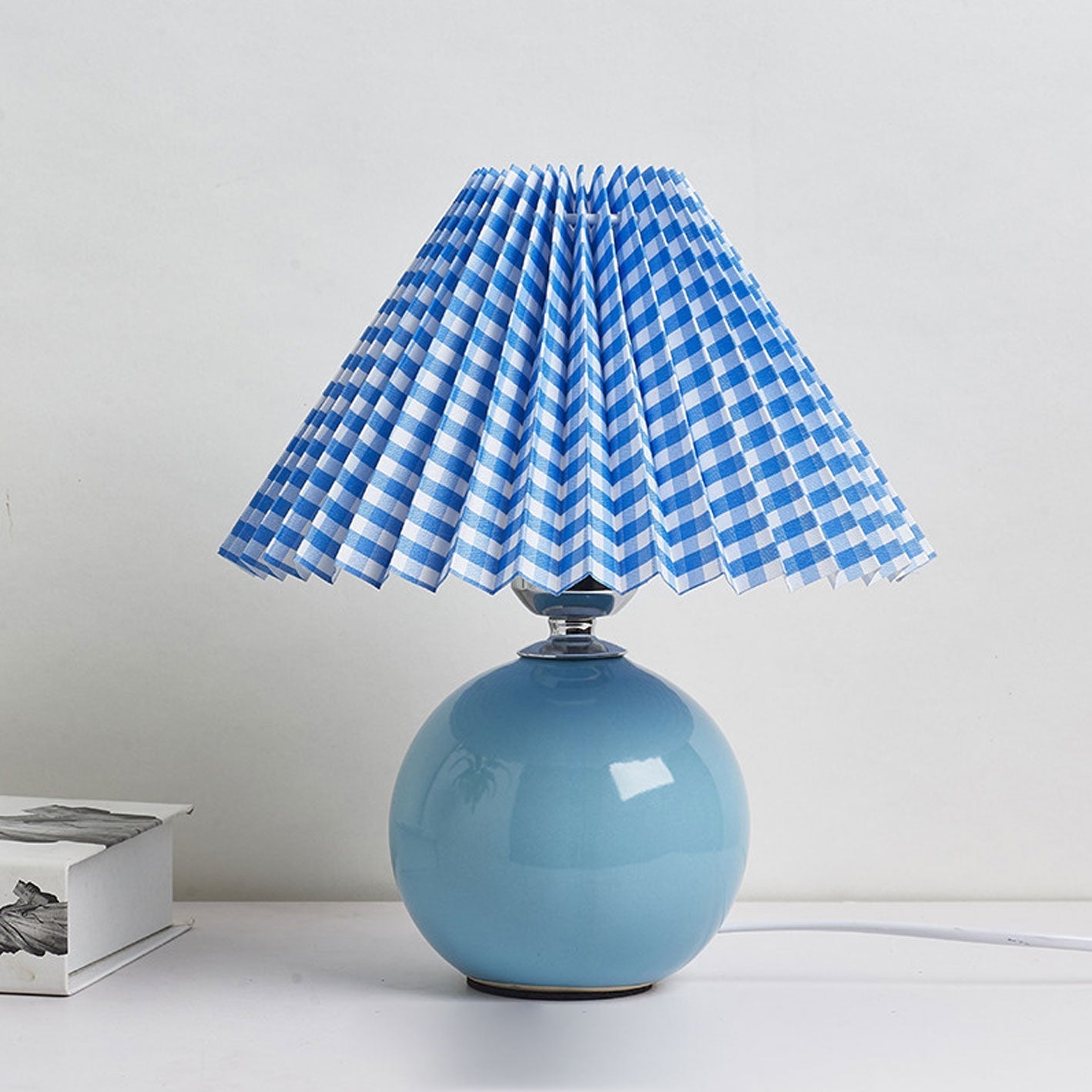 Nordic Ceramic Pleated Table Light | 1-Lampe