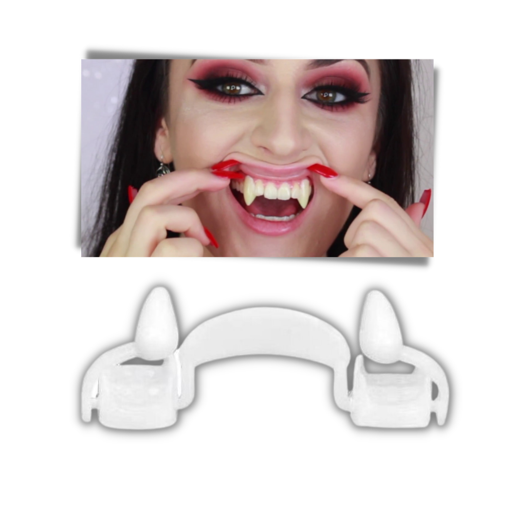 Einfahrbare Vampirzähne 2er-Pack