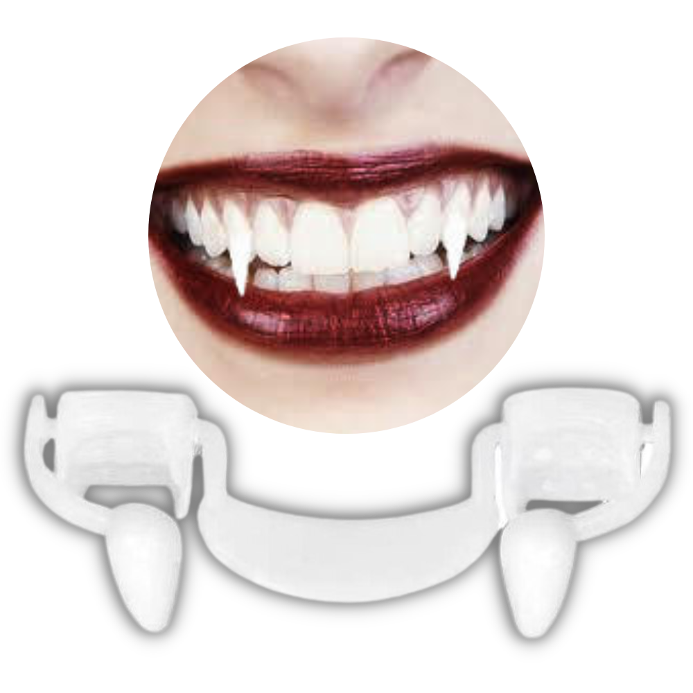 Einfahrbare Vampirzähne 2er-Pack