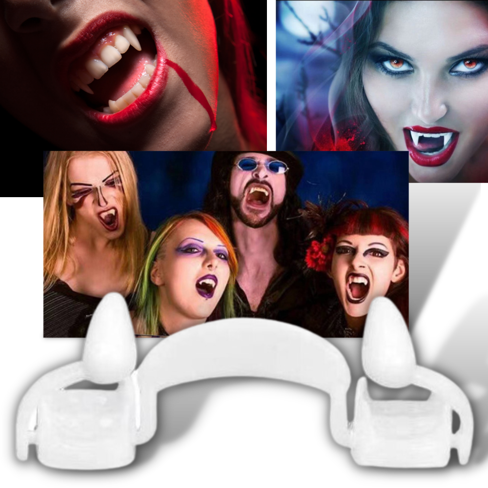 Einfahrbare Vampirzähne 2er-Pack