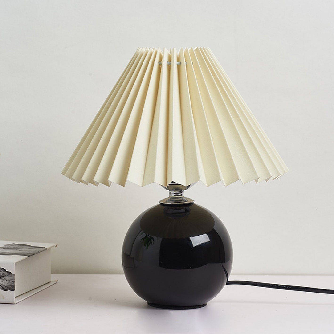 Nordic Ceramic Pleated Table Light | 1-Lampe