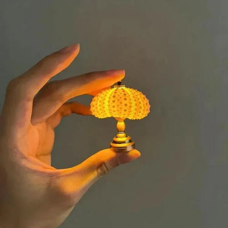 DIY Seeigel Nachttischlampe