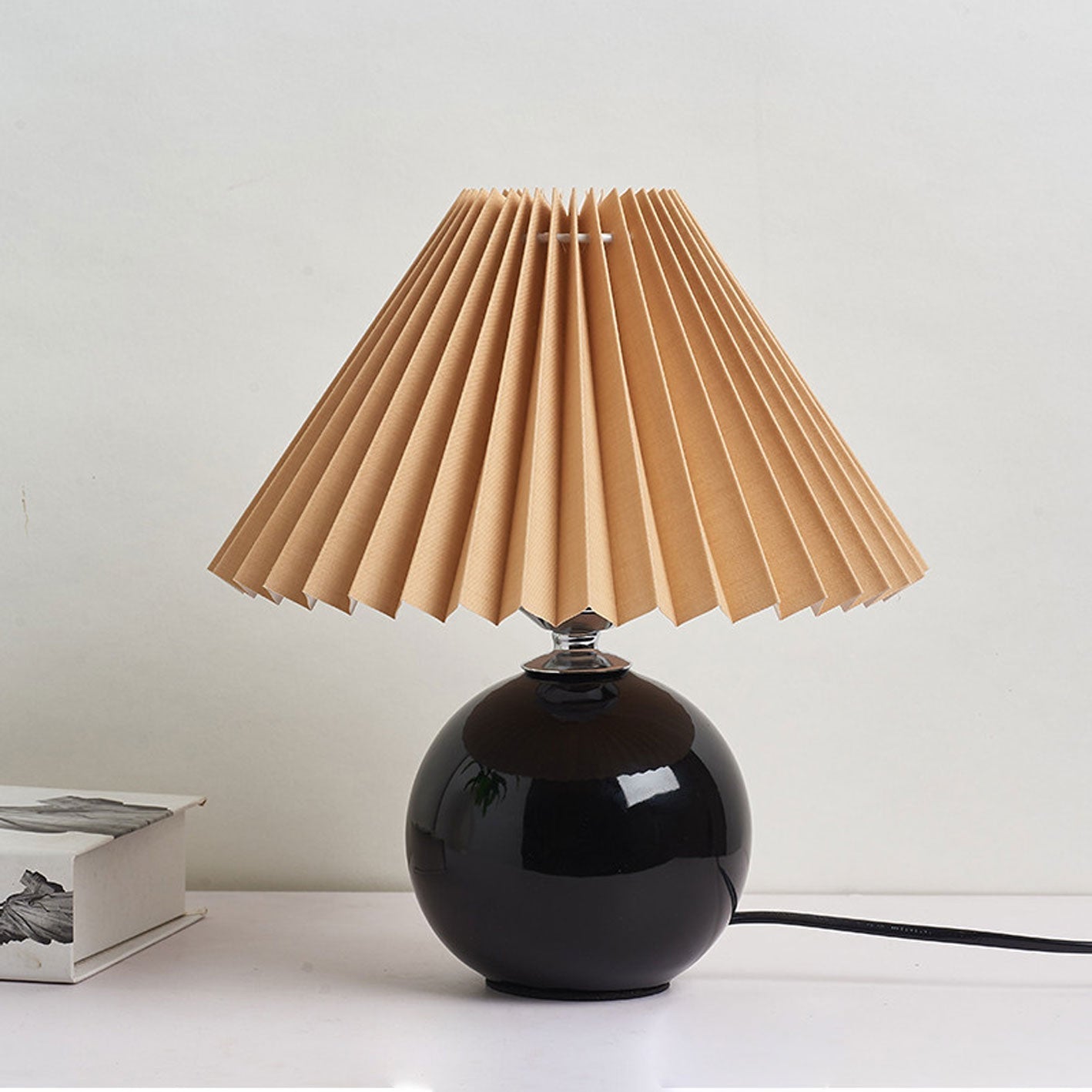 Nordic Ceramic Pleated Table Light | 1-Lampe