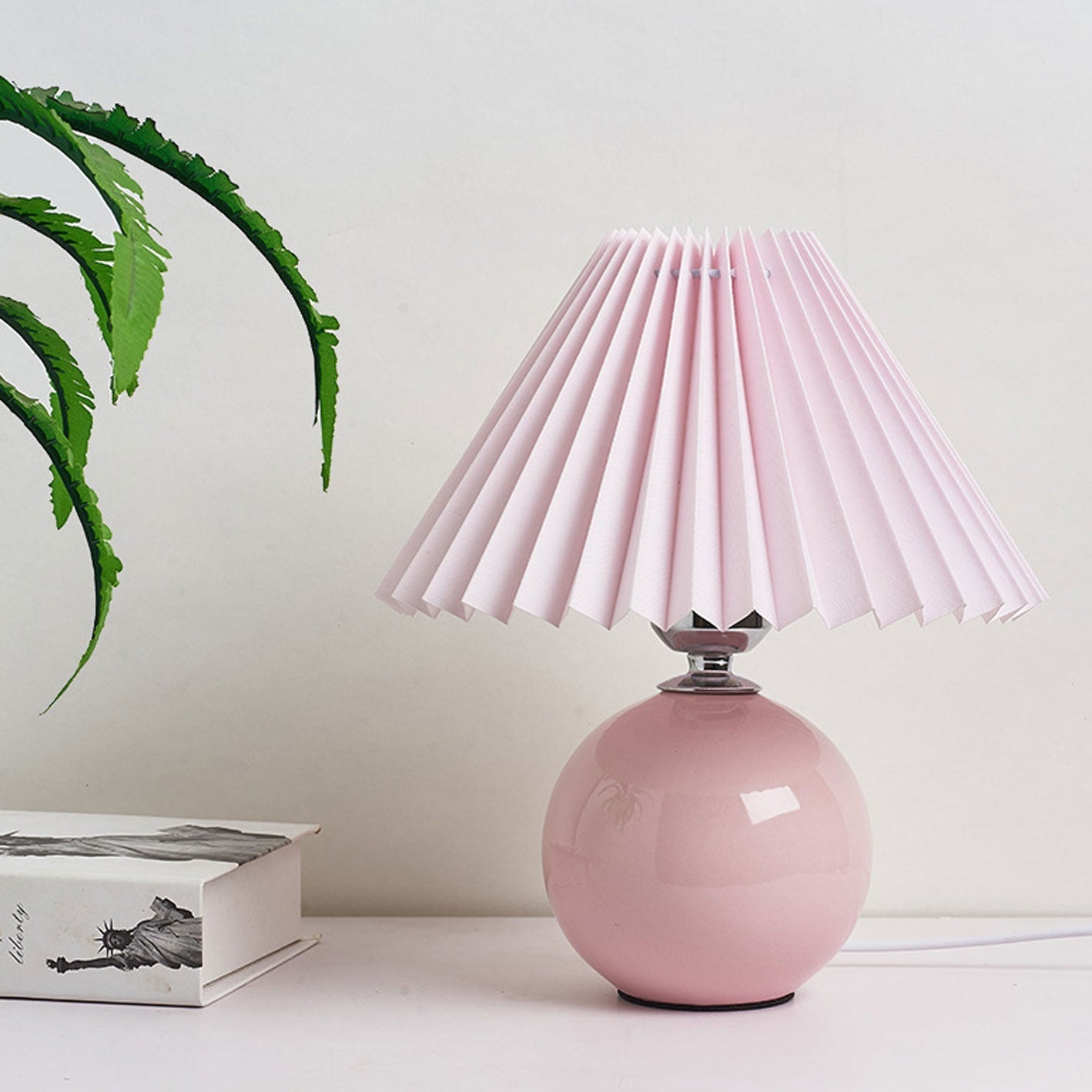 Nordic Ceramic Pleated Table Light | 1-Lampe