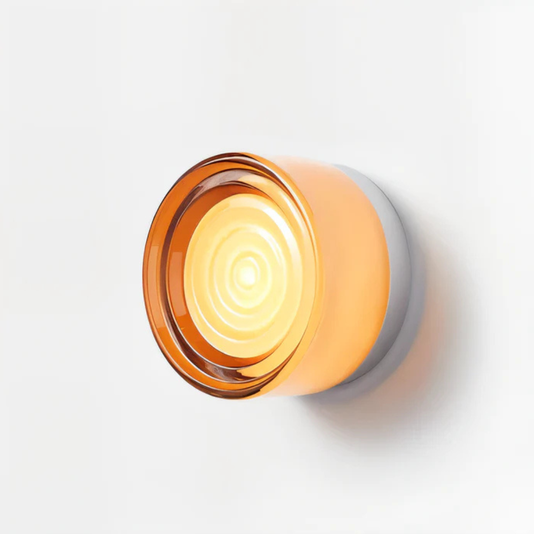 Moderne Glas Runde Wandlampe LED 1-Licht