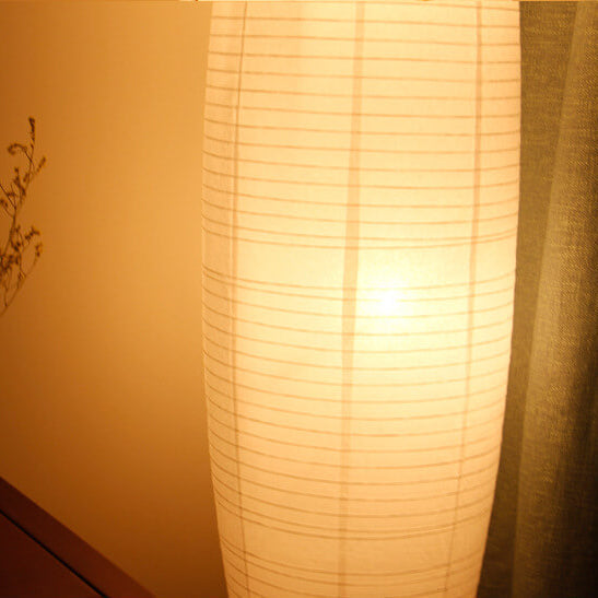 Nordische Reispapier Säulen 2-Licht Stehlampe