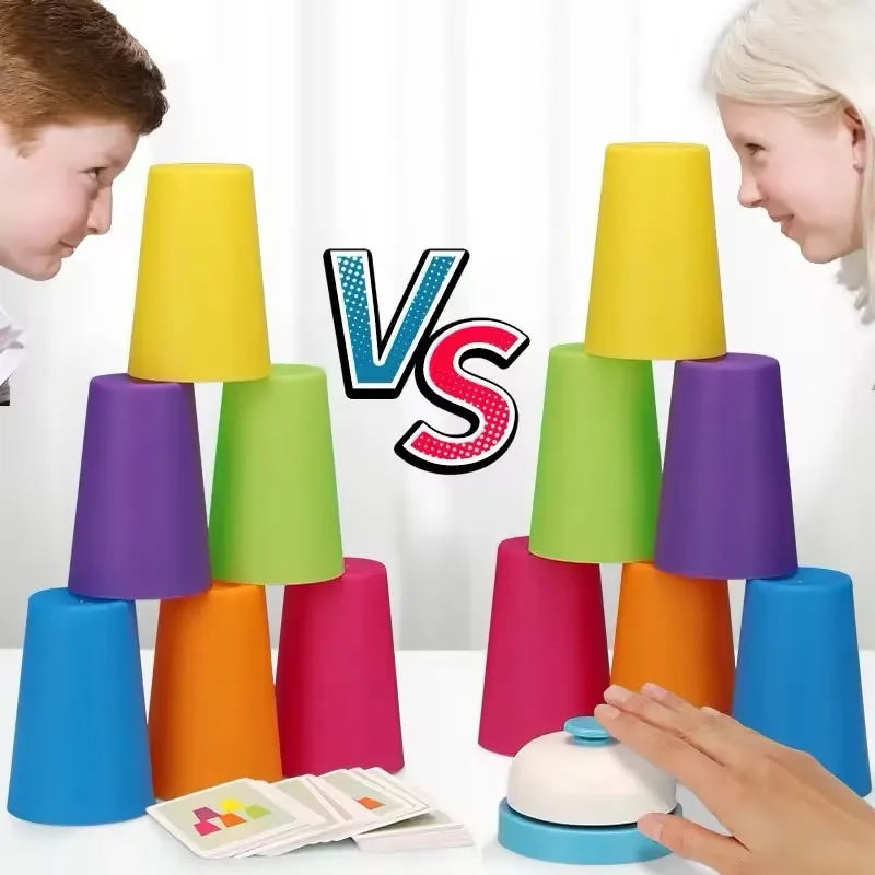 Montessori Stapelbecher Bildungs-Spielzeug