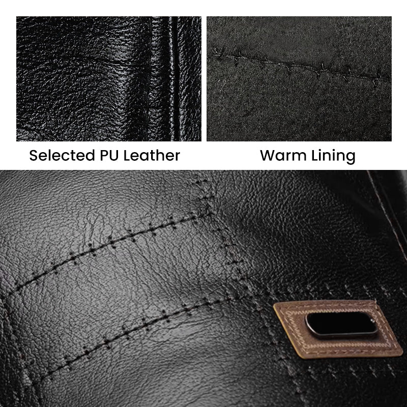 ElderLux Plüsch Leder Baret | Gemütliche Eleganz für ein warmes Wintererlebnis