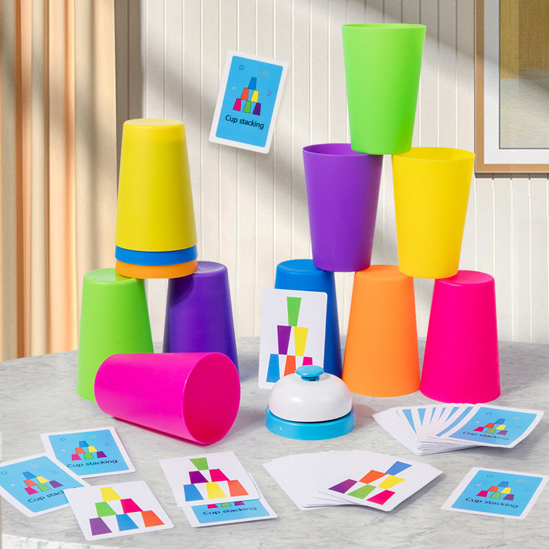 Montessori Stapelbecher Bildungs-Spielzeug