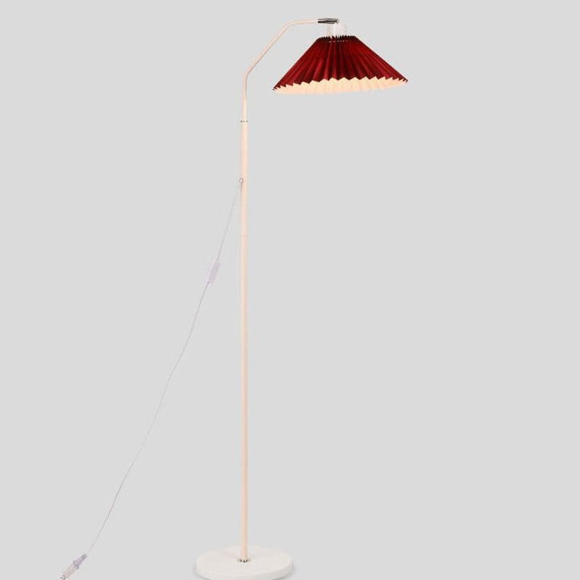 Minimalistische LED Stehlampe mit Faltbarem Stoffschirm