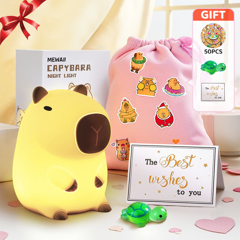 SquishBara | Capybara Squishy Nachtlicht Ideales Geschenk für Alle Altersgruppen