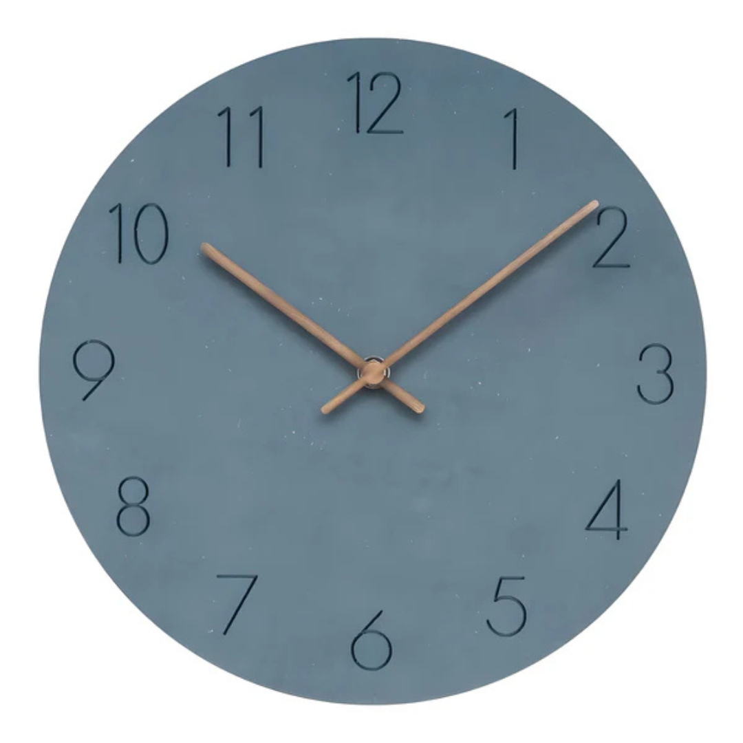 Nork - Minimalistische Holz-Wanduhr