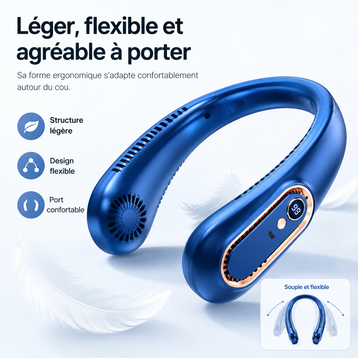 Nackenventilator - Leise & Tragbar
