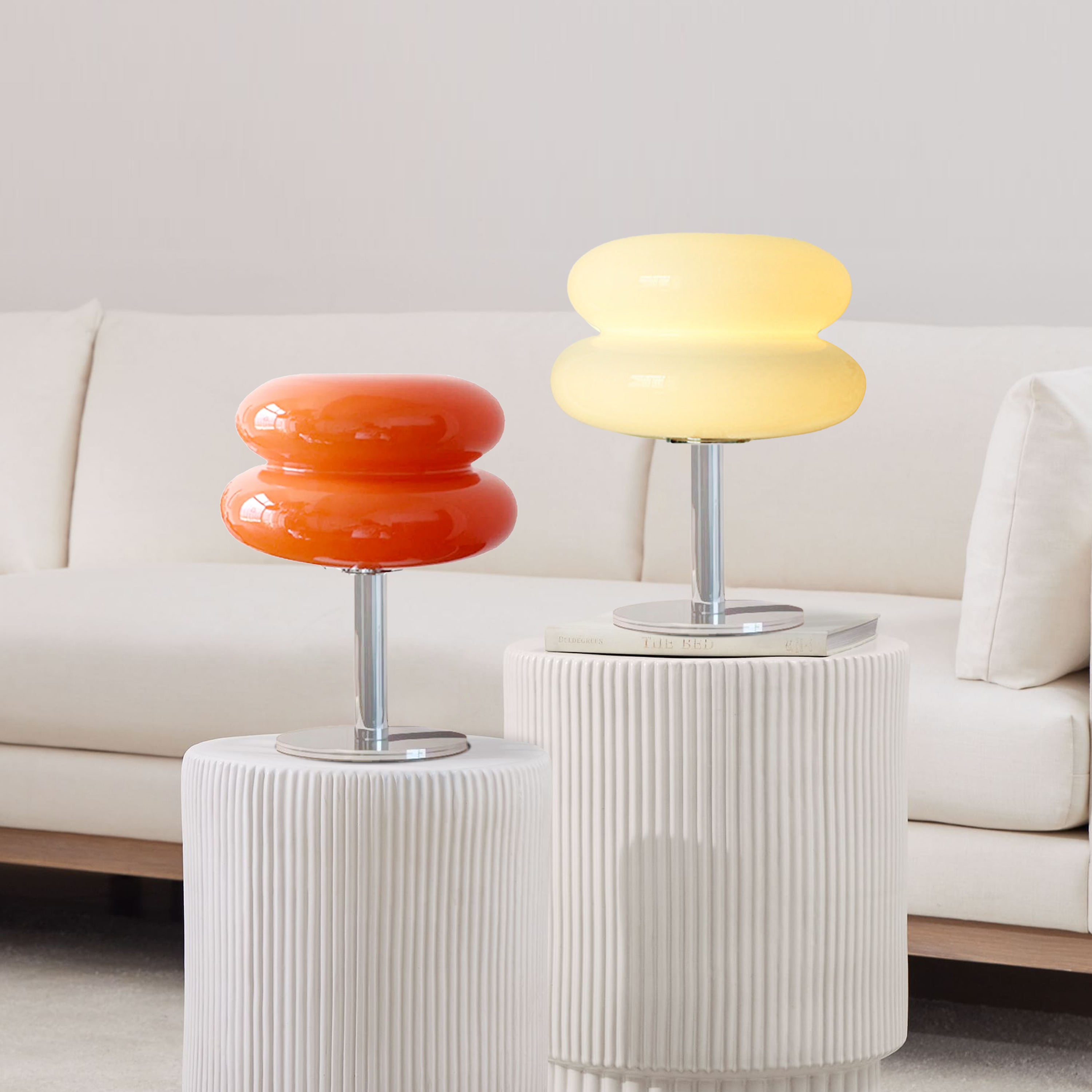 Finn Bauhaus Minimalistische Glas Tischlampe