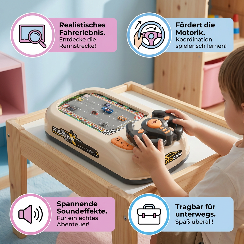 Abenteuerliches Rennspielset für Kinder