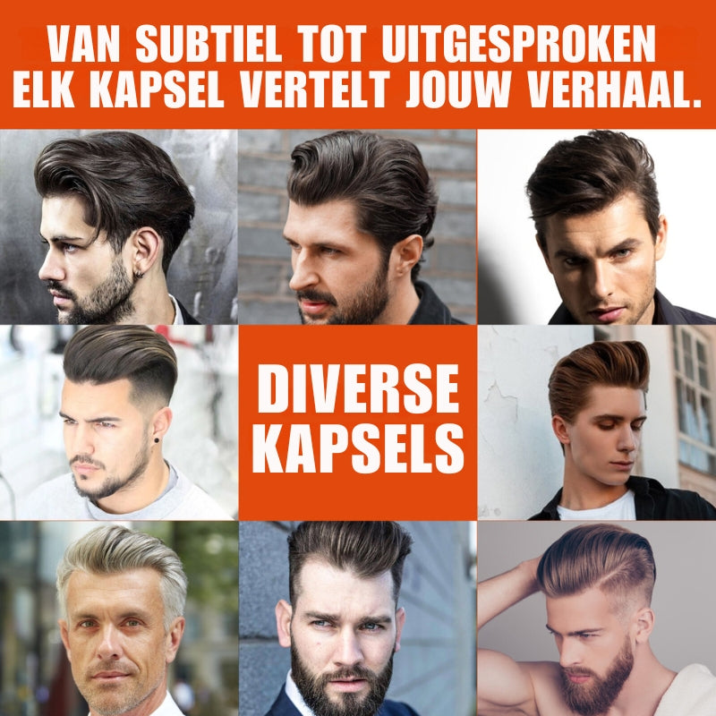 StyleFusion Haar Gel Combi | Kamm und Gel für natürlichen, starken Halt und schnelles Styling