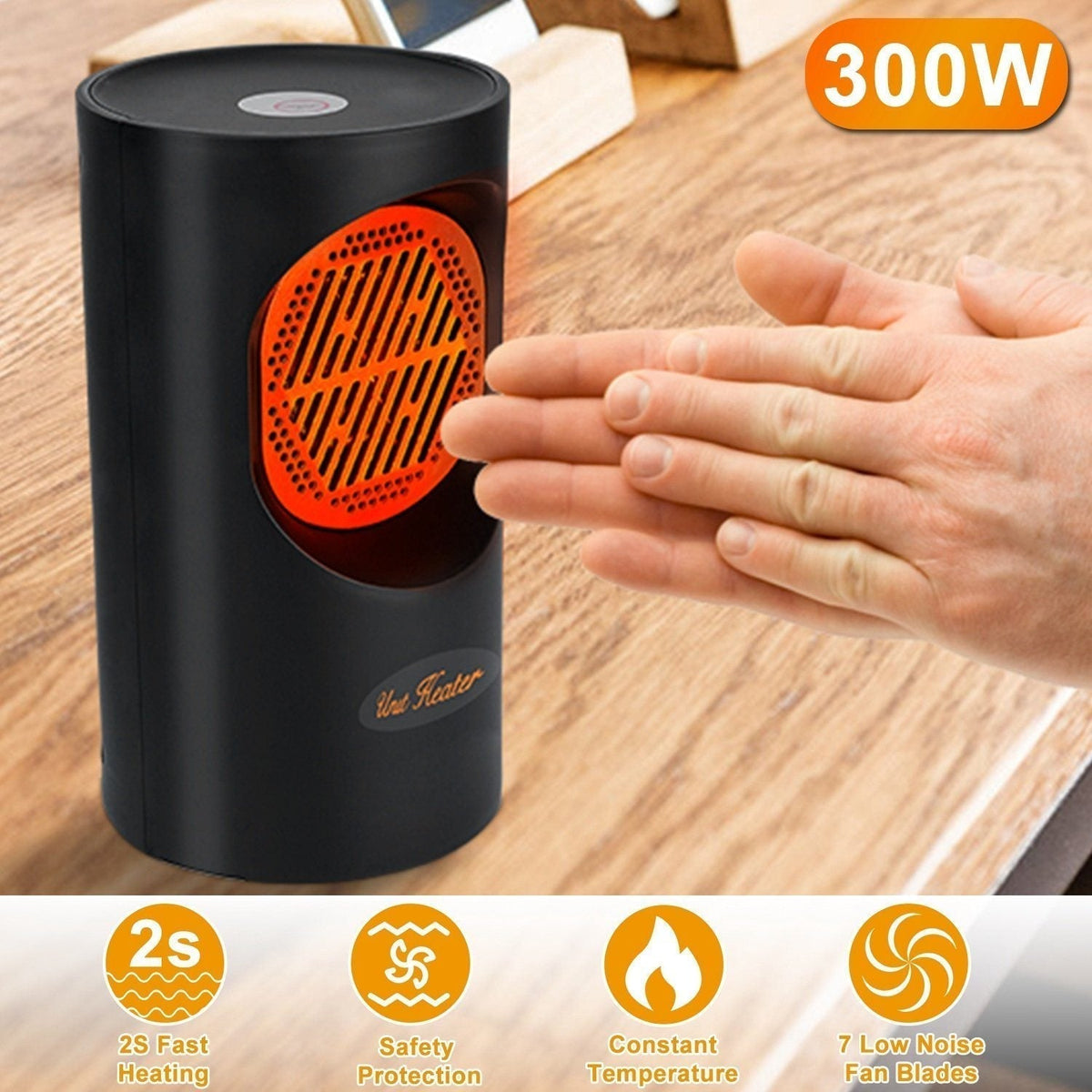 Mini Elektrische Heizung 300W – Tragbare Kompakte Heizung