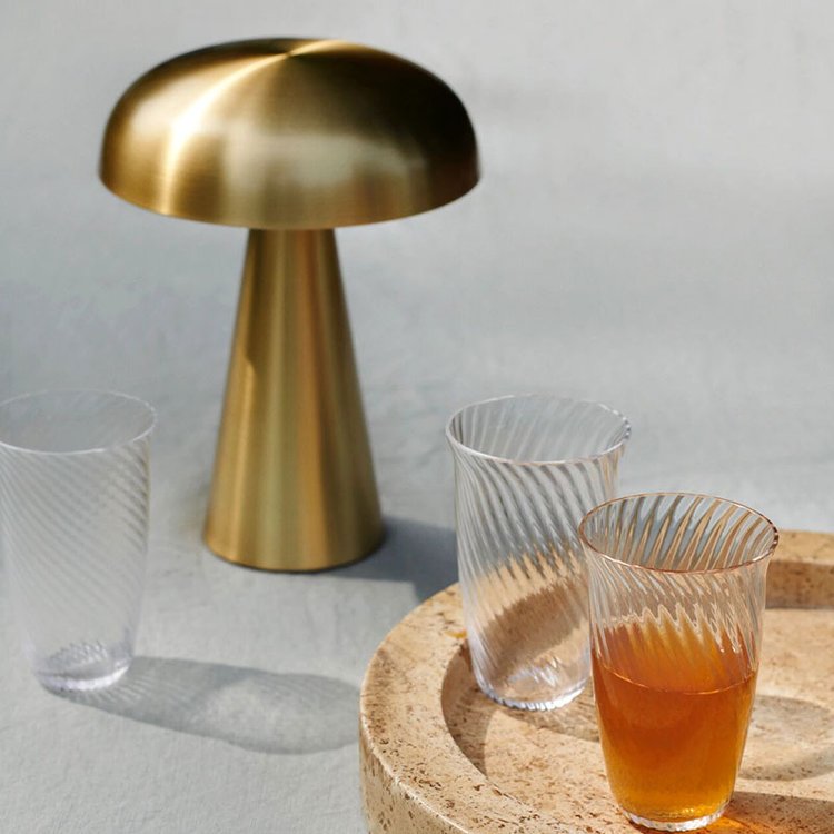 Frendorf | Kabellose Tischleuchte | Wiederaufladbares Pilz Design