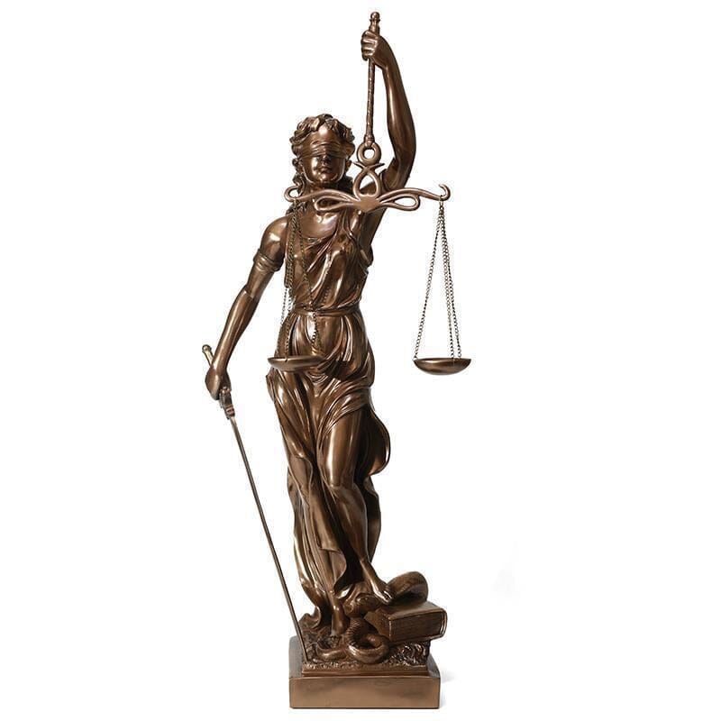 Dekorationsstatue der Göttin der Gerechtigkeit