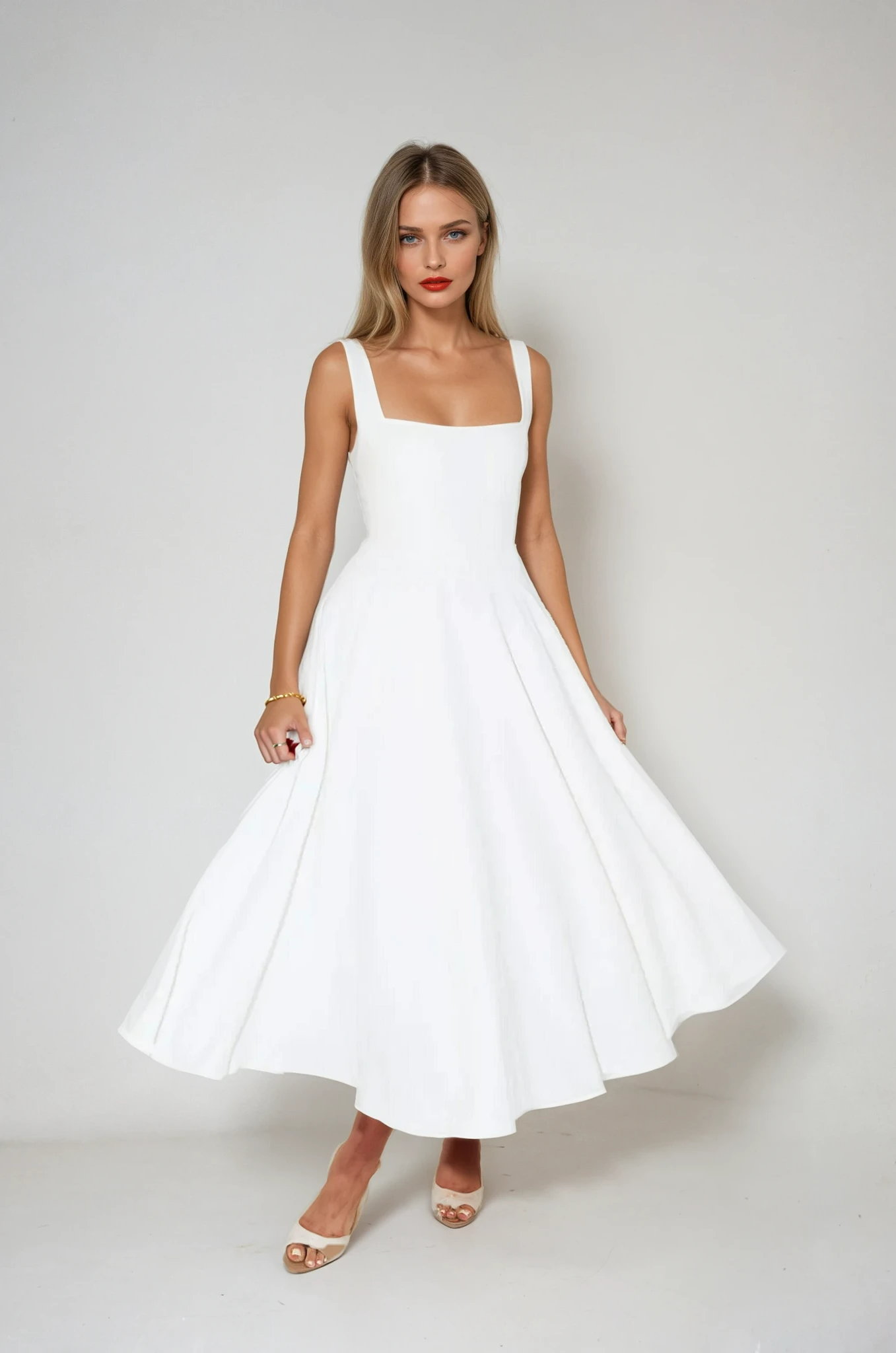 Celeste Couture Midi-Kleid | Elegantes Cocktailkleid für einen zeitlosen Stil
