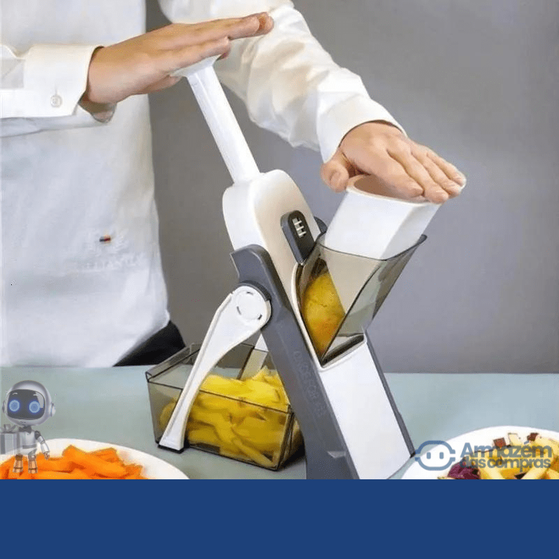 CulinaryElite Multifunktionaler Schneider | Edelstahlklingen für schnelle und präzise Schnitte