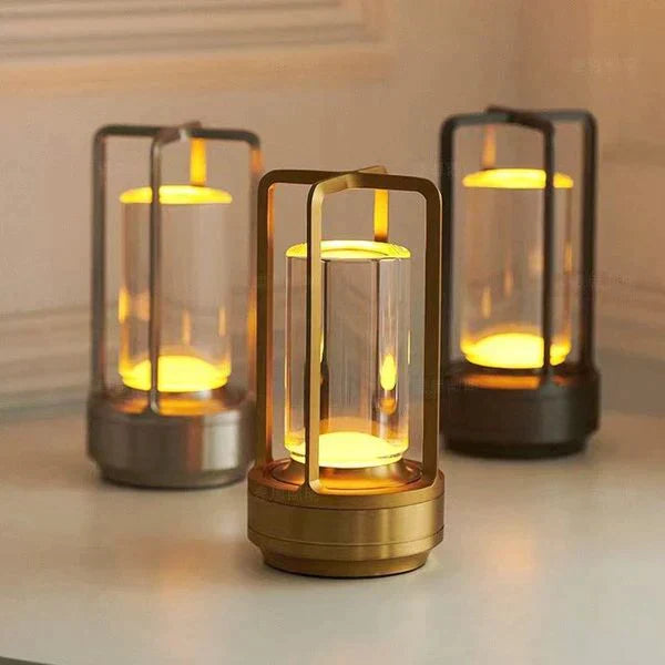 Elegante Kristall Tischlampe