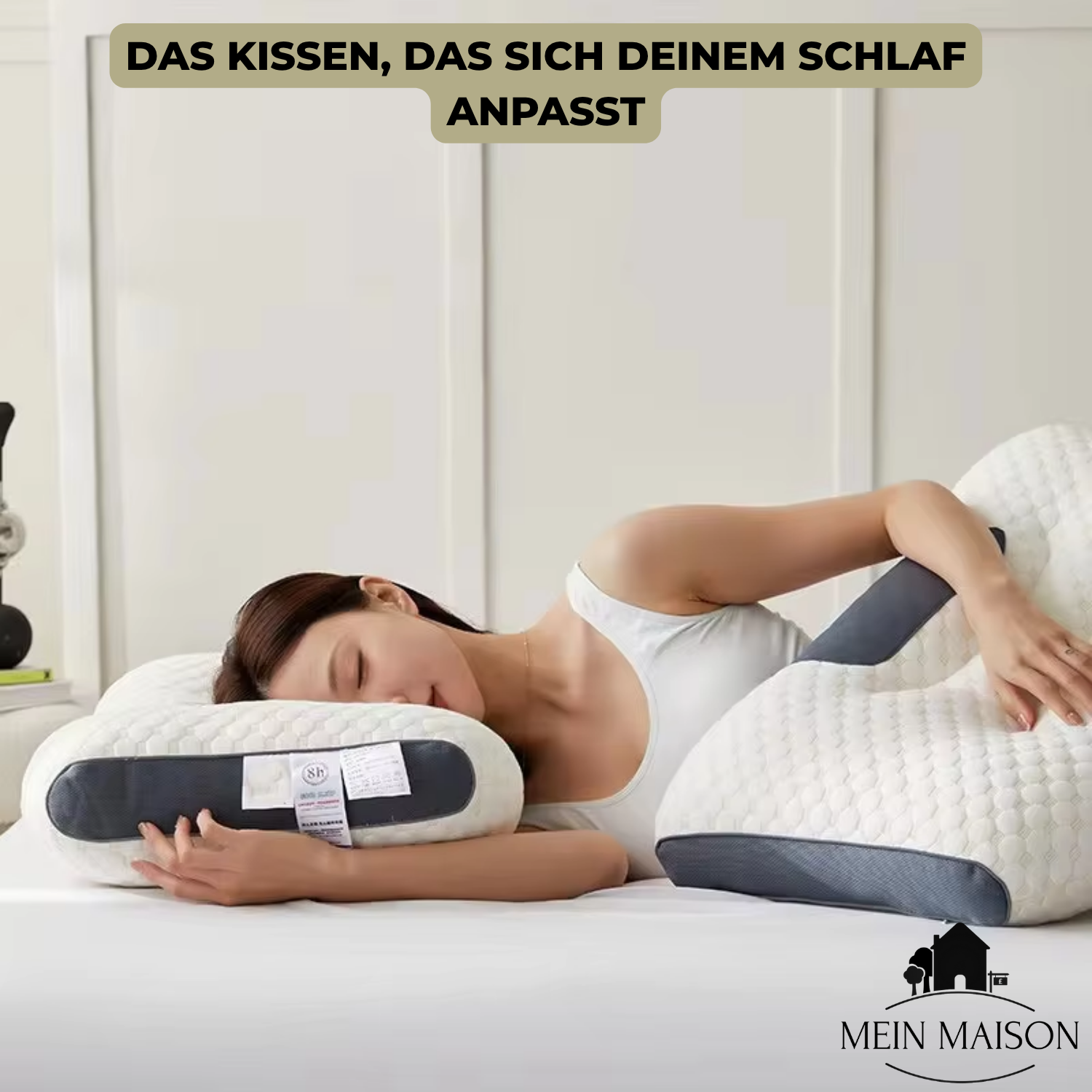 Ergonomisches Nackenkissen Memory-Schaum Atmungsaktives Kontur