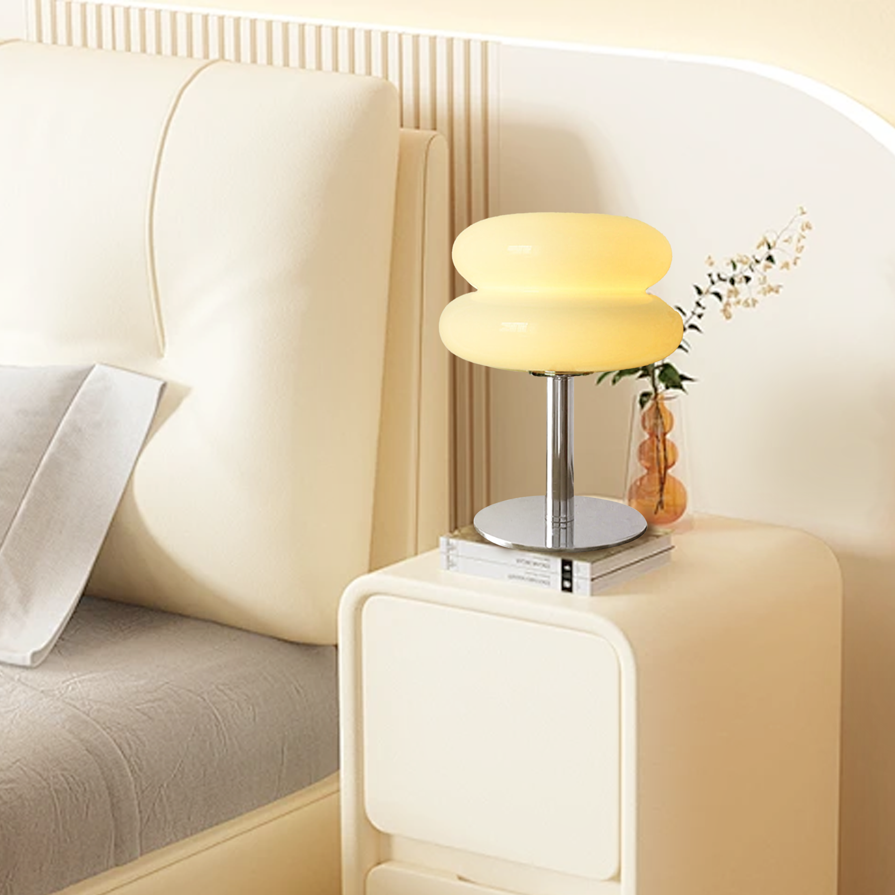 Finn Bauhaus Minimalistische Glas Tischlampe