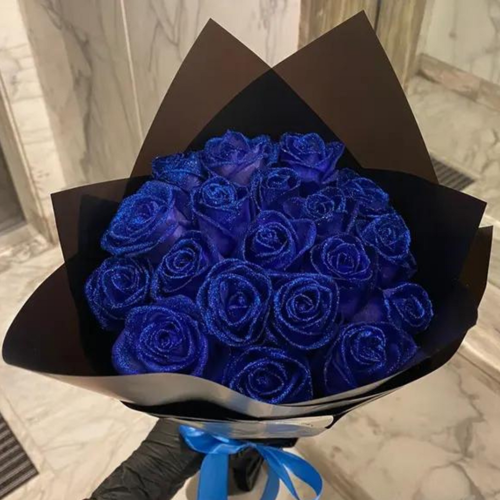 Glänzende Luxuriöse Rosen mit Funkelndem Finish
