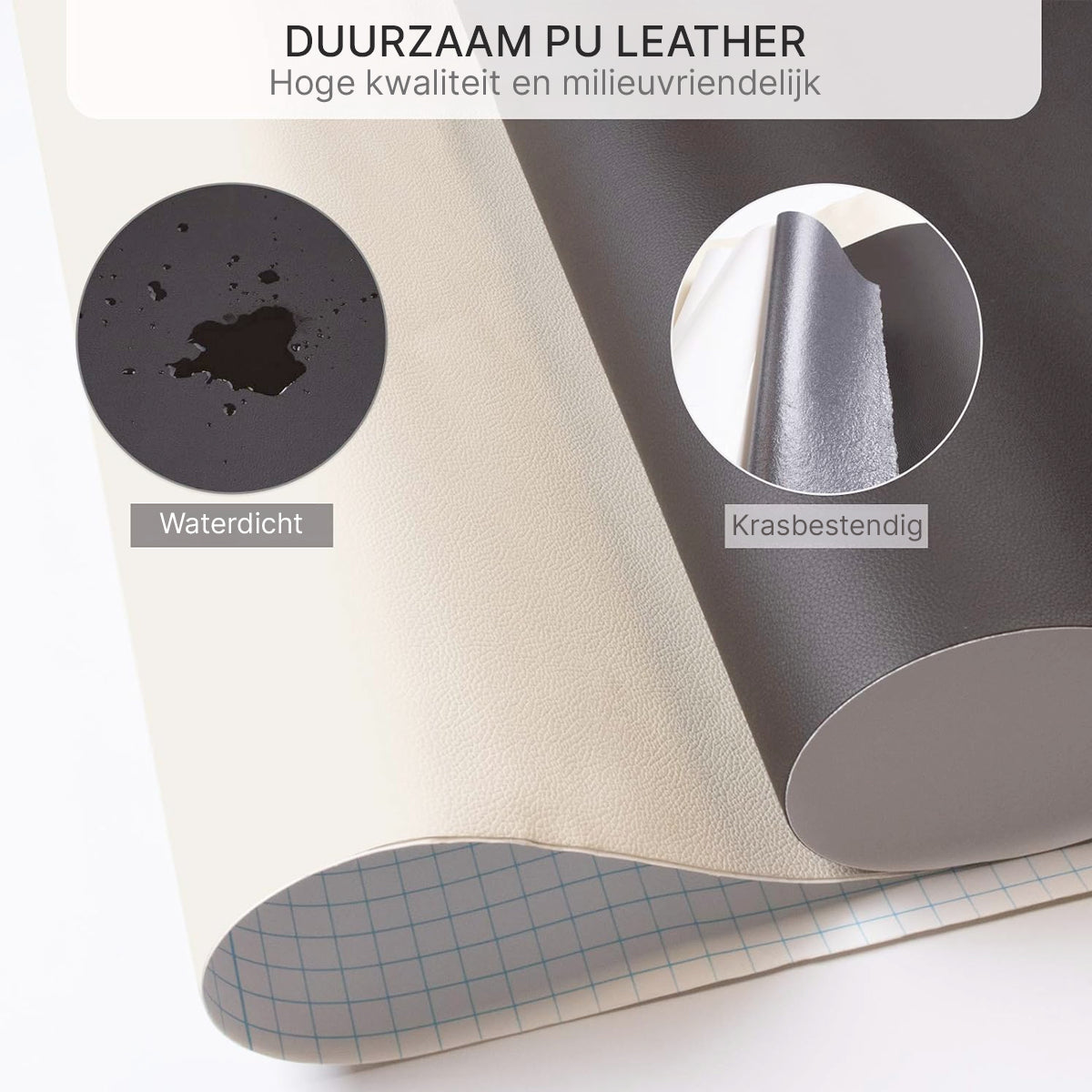 ReviLeer Selbstklebende PU-Leder Patch – Wasserdichter Reparaturpatch für Möbel