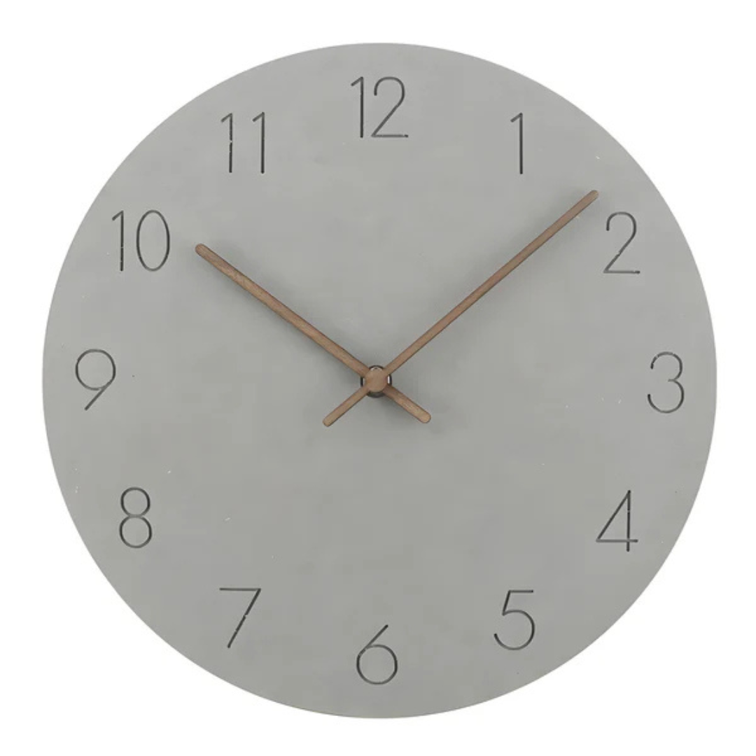 Nork - Minimalistische Holz-Wanduhr