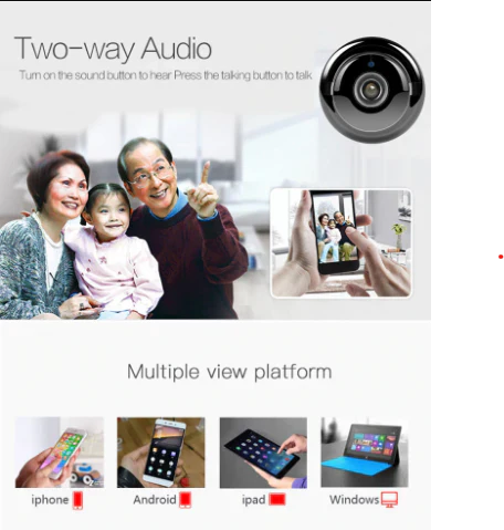 NovaGuard EchoCam Nachtsicht WiFi Sicherheitskamera 1080P