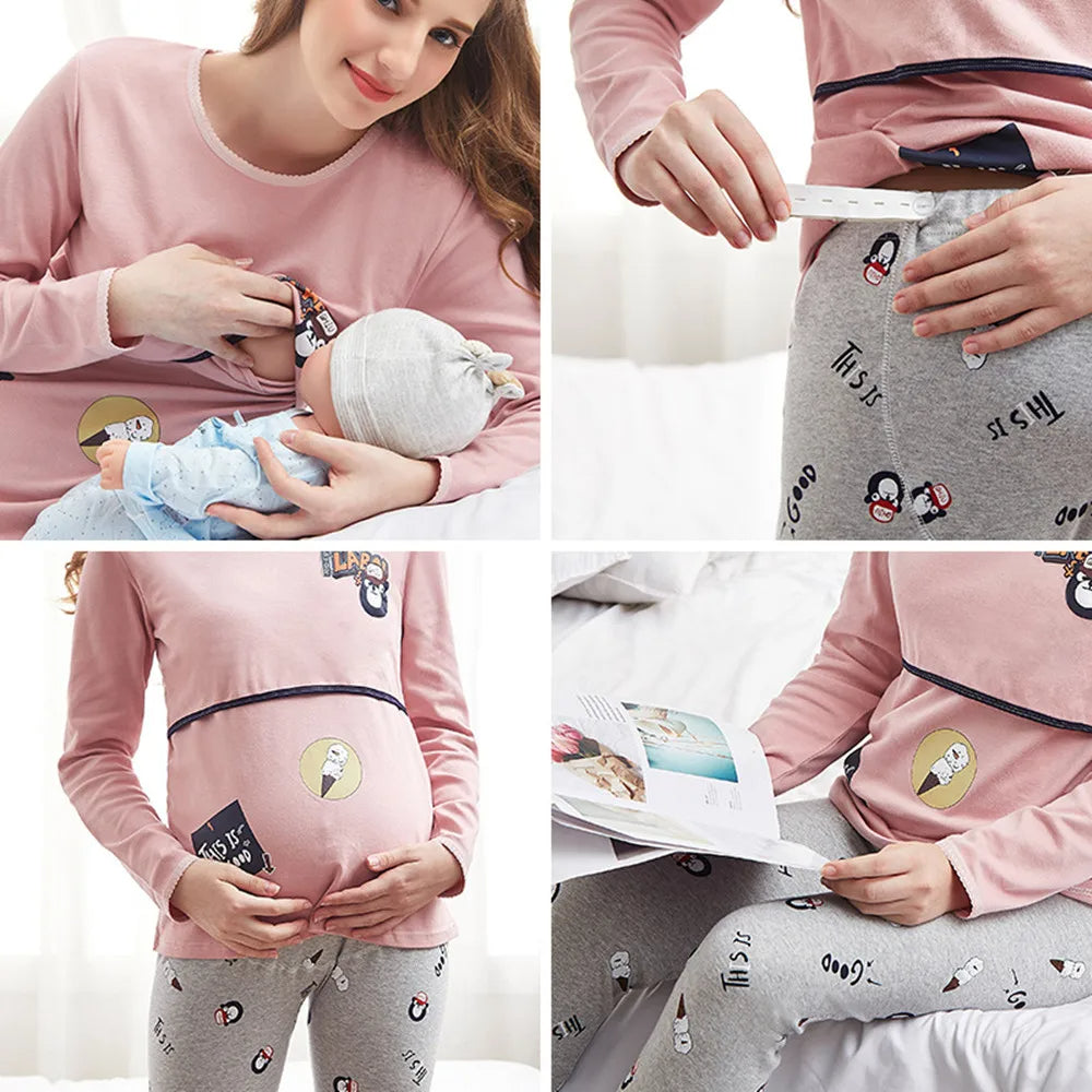 Schwangerschafts-Pyjama Komfortabel für Frauen