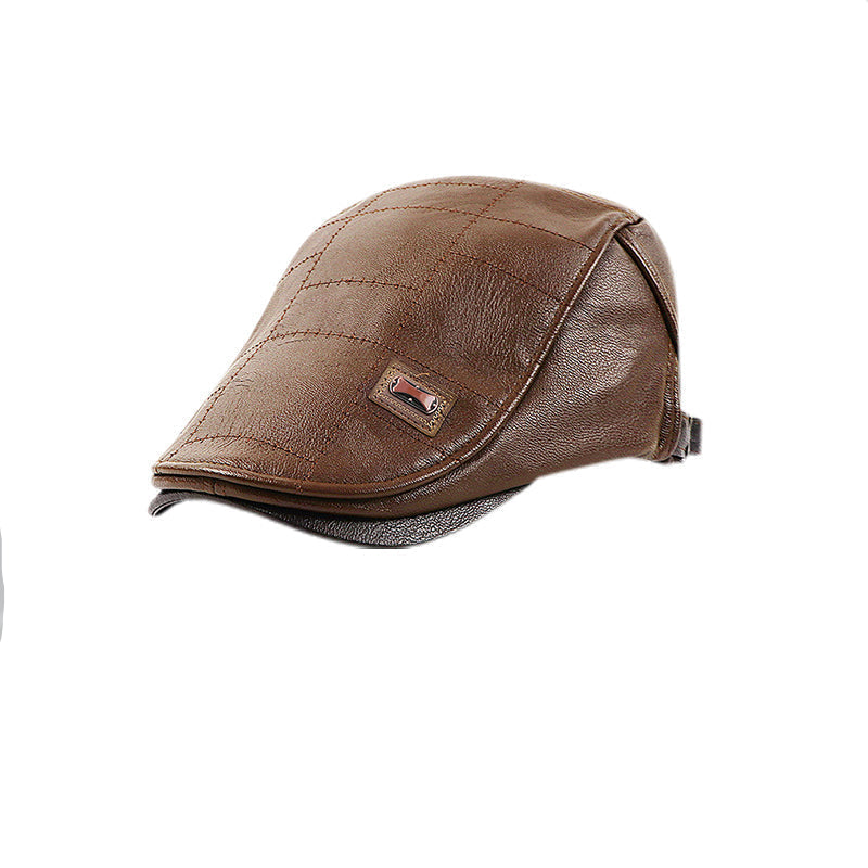 ElderLux Plüsch Leder Baret | Gemütliche Eleganz für ein warmes Wintererlebnis