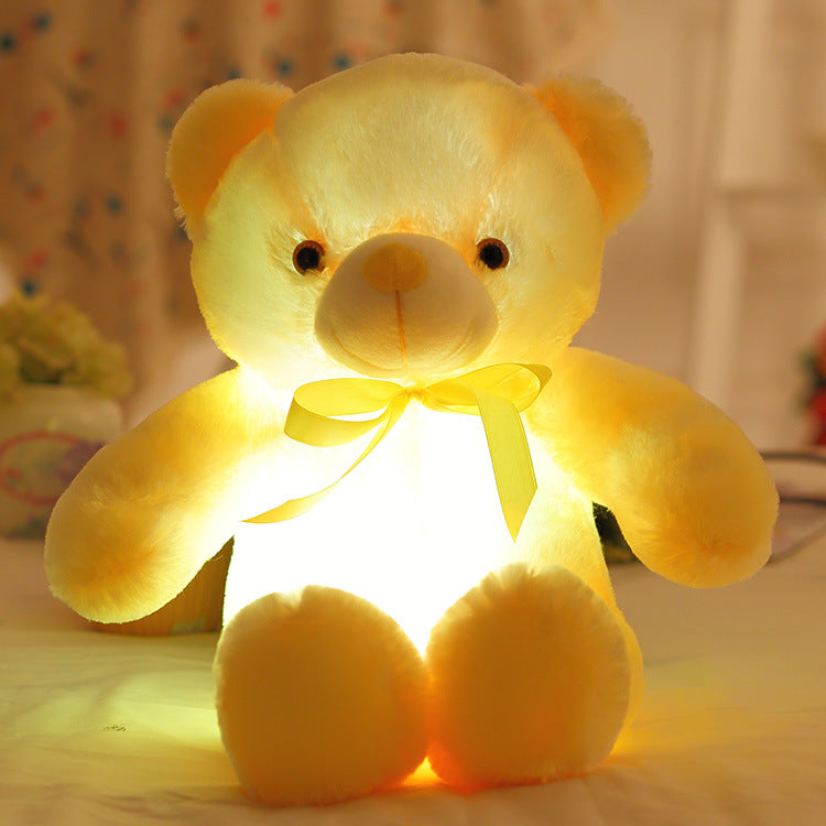 GlowBear | Bunter LED Licht Teddybaer Plüsch Spielzeug Weihnachtsangebot
