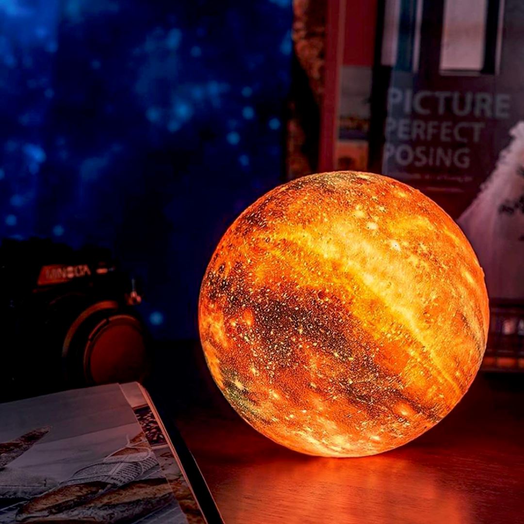Asteria | Drahtlose 3D Mondlampe