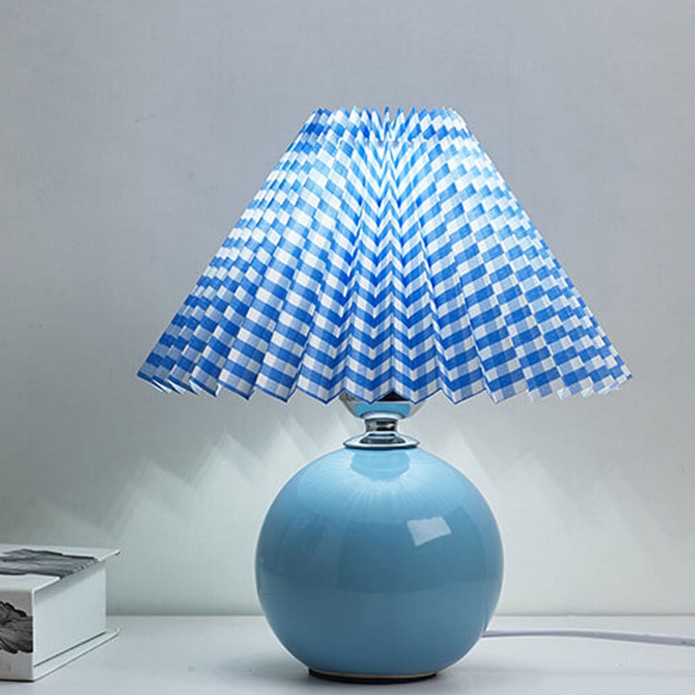 Nordic Ceramic Pleated Table Light | 1-Lampe