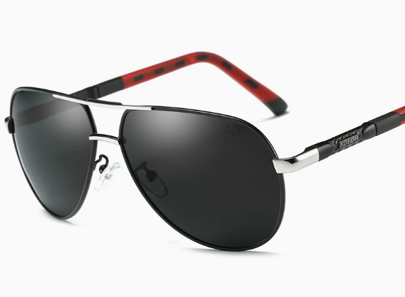 Männer Vintage Aluminium Polarisierende Sonnenbrille