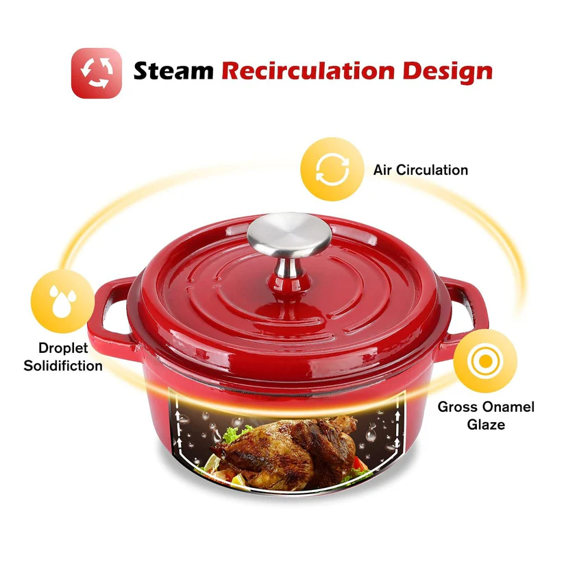 Emaille Gusseiserner Dutch Oven Topf